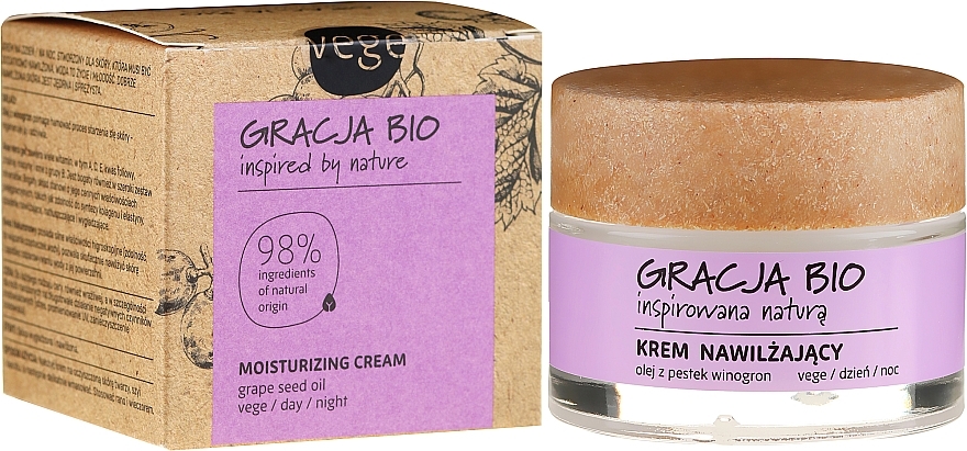 Moisturizing Face Cream with Grape Seed Oil - Gracja Bio Moisturizing Face Cream — photo N1