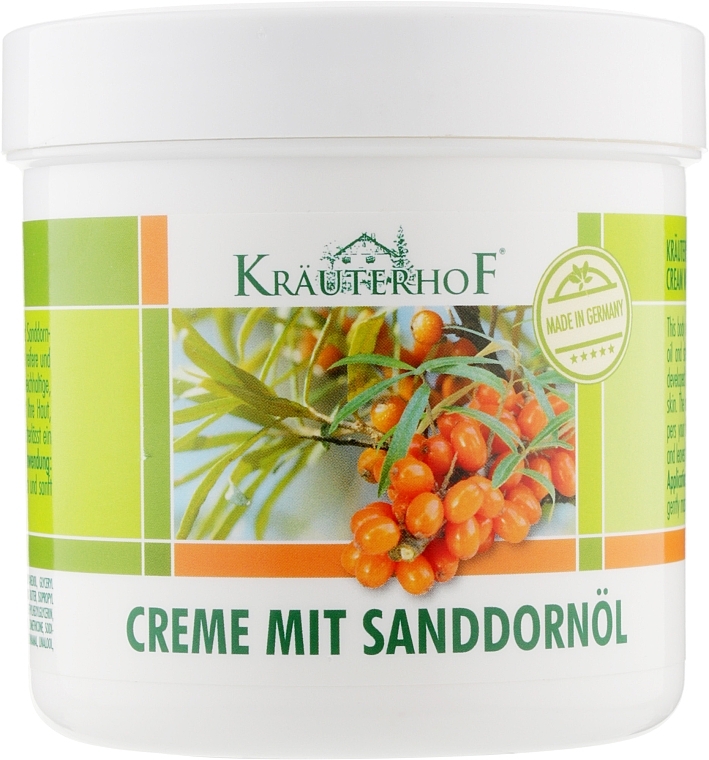 Body Cream with Sea Buckthorn Oil - Krauterhof Sanddornol Body Cream — photo N1