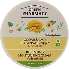 Face Cream "Calendula" - Green Pharmacy Refreshing And Moisturizing Cream — photo N1