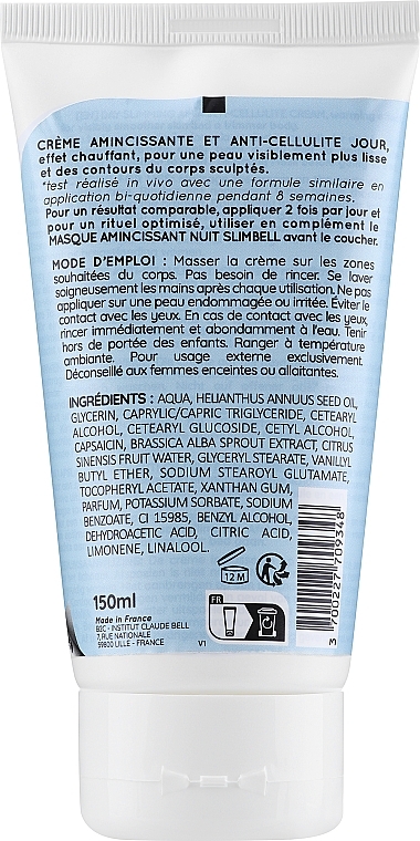 Thermal Cream for Slimming and Anti-Cellulite - Institut Claude Bell Slimbell Thermal Slimming & Anti-Cellulite Cream — photo N2