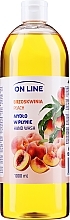 Liquid Hand Soap 'Peach', without dispenser - On Line Peach Hand Wash — photo N1