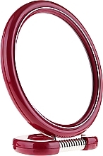 Fragrances, Perfumes, Cosmetics Double-Sided Round Stand Mirror, red, 15 cm - Donegal Mirror