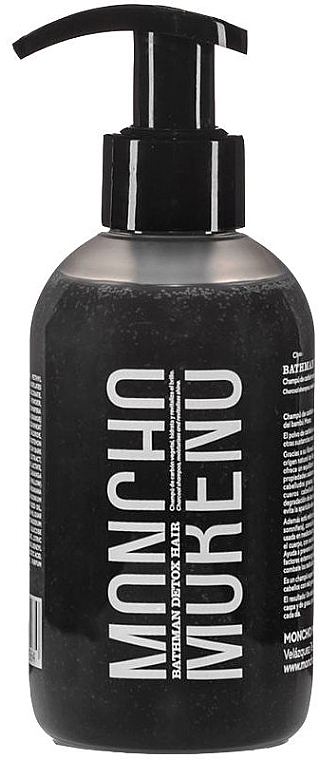 Activated Charcoal Shampoo - Moncho Moreno Bathman Detox Hair Shampoo — photo N1