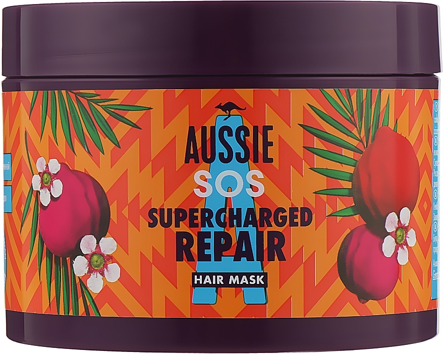 Supercharged Repair Hair Mask - Aussie SOS Supercharged Repair Hair Mask — photo N1