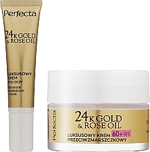 Set - Perfecta 24K Gold & Rose Oil 60+ (f/cr/50ml + eye/cr/15ml) — photo N2