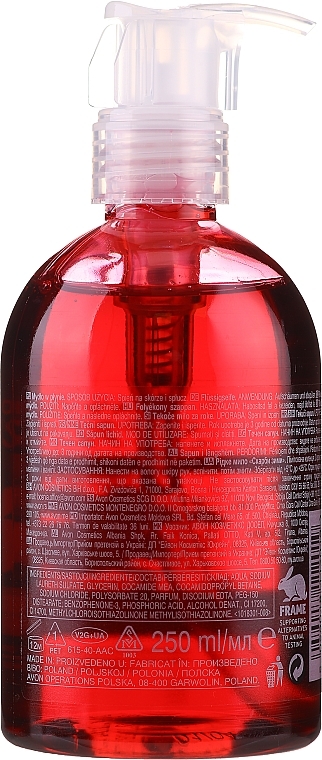 Liquid Soap 'Raspberry and Vanilla' - Avon Senses Winter Treasure Liqued Soap Limited Edition — photo N2