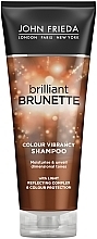 Moisturizing & Color Protection Shampoo for Dark Hair - John Frieda Brilliant Brunette Colour Protecting — photo N2