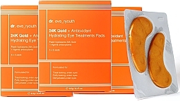 Eye Patches Set - Dr. Eve_Ryouth 24K Gold + Antioxidant Hydrating Eye Treatments Pads — photo N1