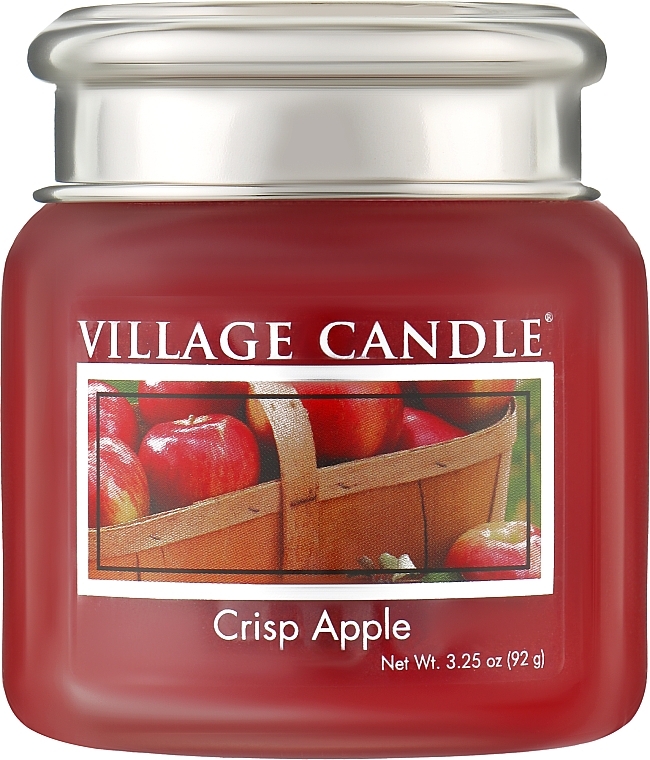 Scented Candle in Glass Jar - Village Candle Crisp Apple — photo N2