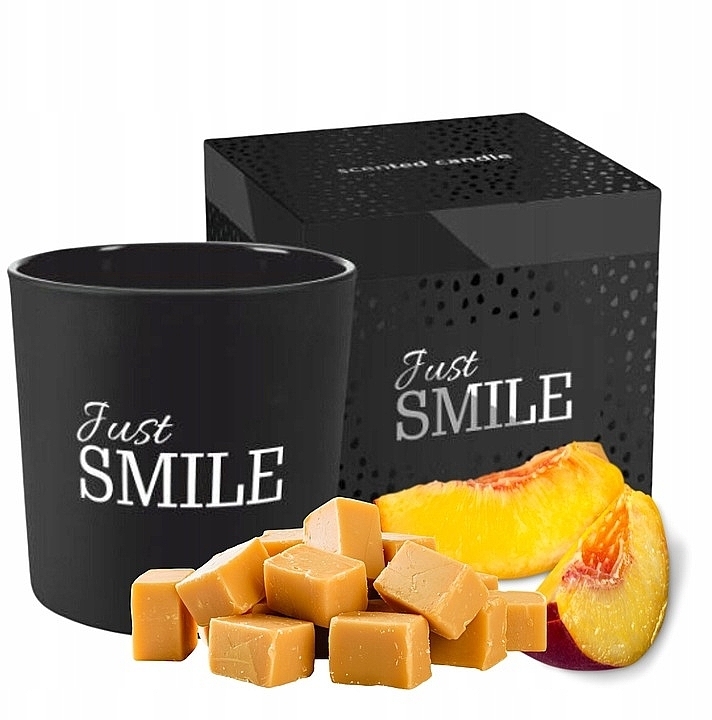 Scented Candle in Matte Glass, two wicks - Bispol Scented Candle Just Smile — photo N1