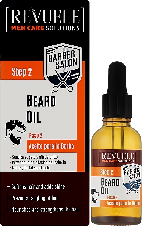 Beard Oil - Revuele Men Care Barber Salon Beard Oil — photo N2