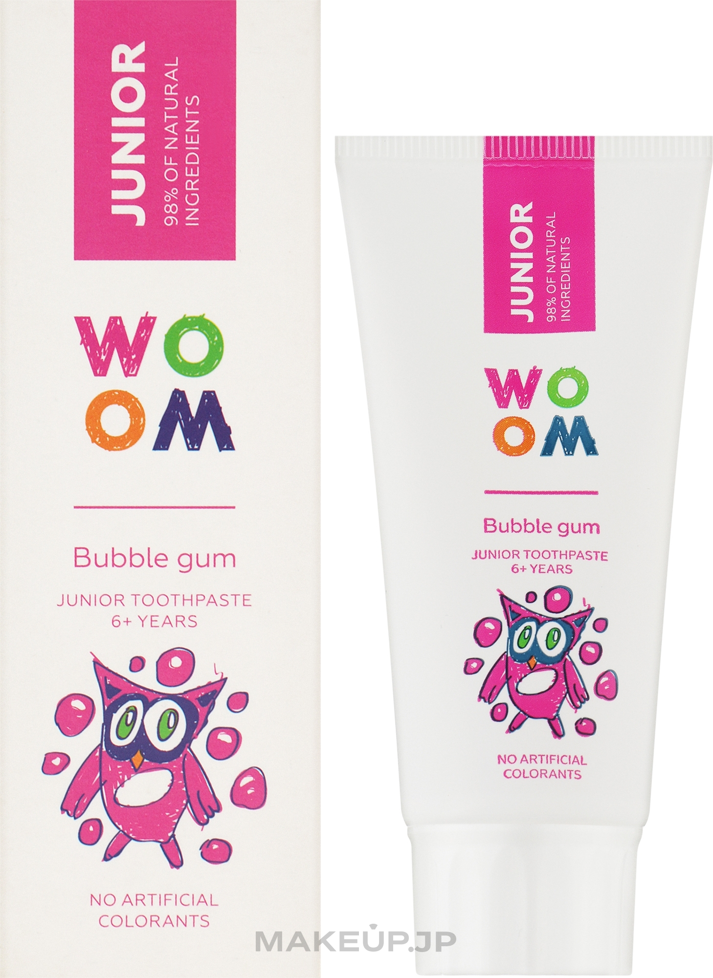 Kids Bubble Gum Toothpaste - Woom Junior Bubble Gum Toothpaste — photo 50 ml