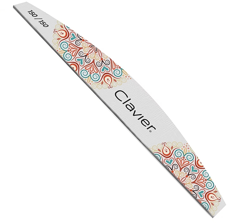 Nail File 'Mandala' 150/150, crescent, 10 pcs - Clavier Mandala  — photo N1