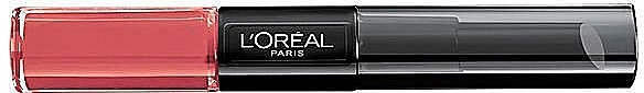 Lip Gloss-Base 2 in 1 - L'Oreal Paris Rouge a Levres Infaillible Duo — photo N2