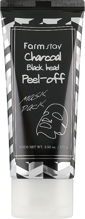 Cleansing mask-film with charcoal - FarmStay Charcoal Black Head Peel-off Mask Pack — photo N3