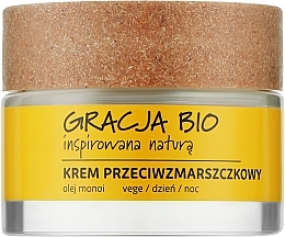 Fragrances, Perfumes, Cosmetics Anti-Wrinkle Cream with Monoi Oil - Gracja Bio Face Cream