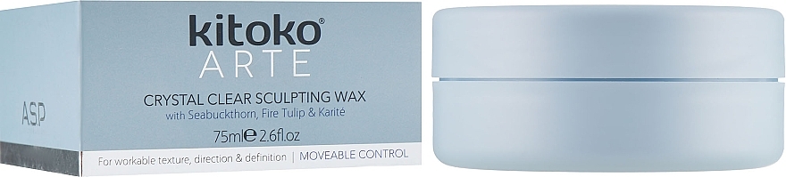 Sculpting Shiny Hair Wax - Affinage Kitoko Arte Crystal Clear Sculpting Wax — photo N1