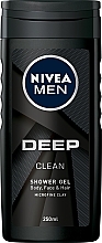 Fragrances, Perfumes, Cosmetics Deeply Cleansing Shower Gel - NIVEA Men Deep Clean Shower Gel