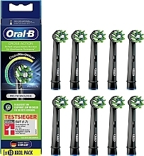 Electric Toothbrush Heads, 10 pcs, black - Oral-B Cross Action Clean Maximiser — photo N1