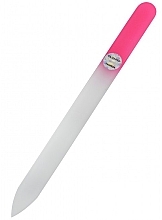 Fragrances, Perfumes, Cosmetics Glass Nail File 14cm, pink - Blazek Glass Nail File