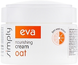 Fragrances, Perfumes, Cosmetics Nourishing Face Cream with Oat Extract - Eva Simply Oat Cream