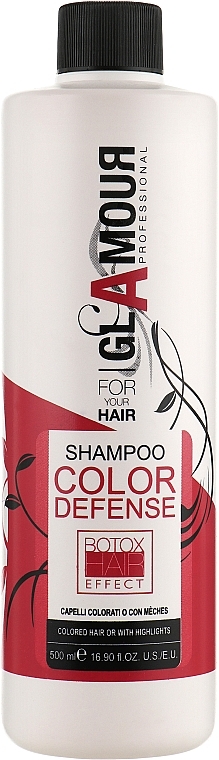 Shampoo for Colored & Highlighted Hair - Erreelle Italia Glamour Professional Shampoo Color Defense — photo N1