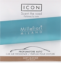 Car Perfume 'Classic: Soft Leather' - Millefiori Milano Icon Car Air Freshener Soft Leather — photo N1