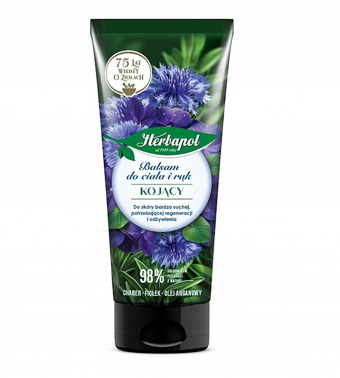 Cornflower and Violet Body and Hand Balm  - Herbapol Polana — photo N1