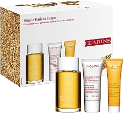 Set - Clarins (b/oil/100ml + scr/30ml + b/balm/30ml) — photo N1