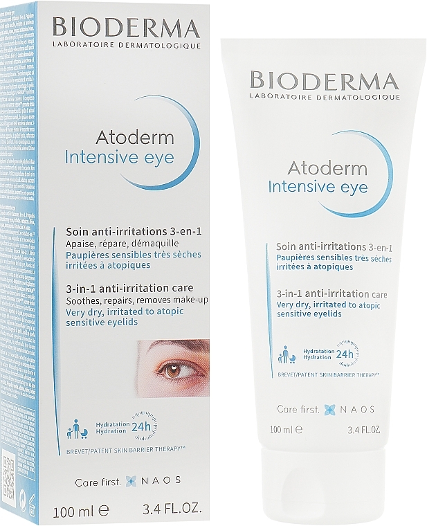 3-in-1 Eye Care - Bioderma Atoderm Intensive Eye — photo N1