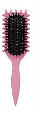 Curls Define Hair Brush, pink - Lewer Curls Define Brush — photo N1