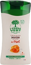 Fragrances, Perfumes, Cosmetics Shower Cream Gel "Honey" - L'Arbre Vert Cream Shower Gel