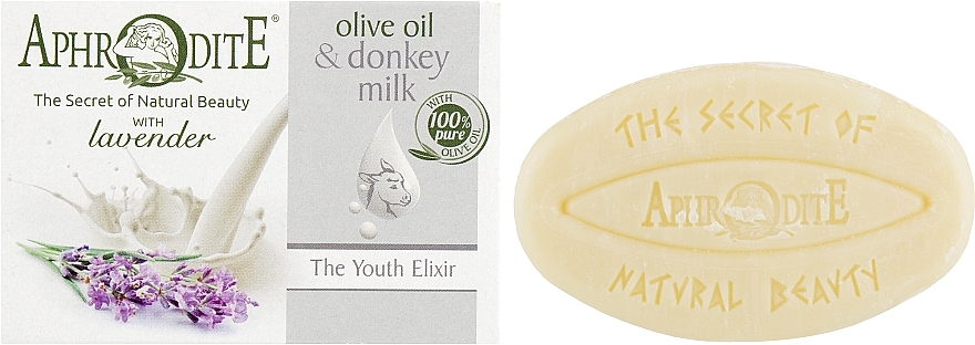 Youth Elixir Olive Soap with Donkey Milk & Lavender Scent - Aphrodite Advanced Olive Oil & Donkey Milk — photo N1