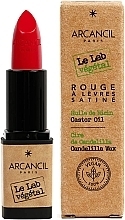 Lipstick - Arcancil Paris Le Lab Vegetal Satin Lipstick — photo N1