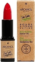 Fragrances, Perfumes, Cosmetics Lipstick - Arcancil Paris Le Lab Vegetal Satin Lipstick