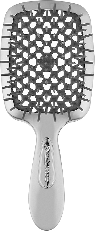 Hair brush, 21.5x9x3.5 cm, chrome - Janeke SuperBrush Small Chrome — photo N1