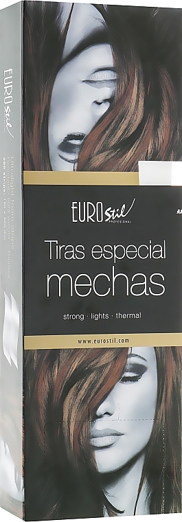 Hair Highlighting Strips, white, 04679 - Eurostil White Strips — photo N1
