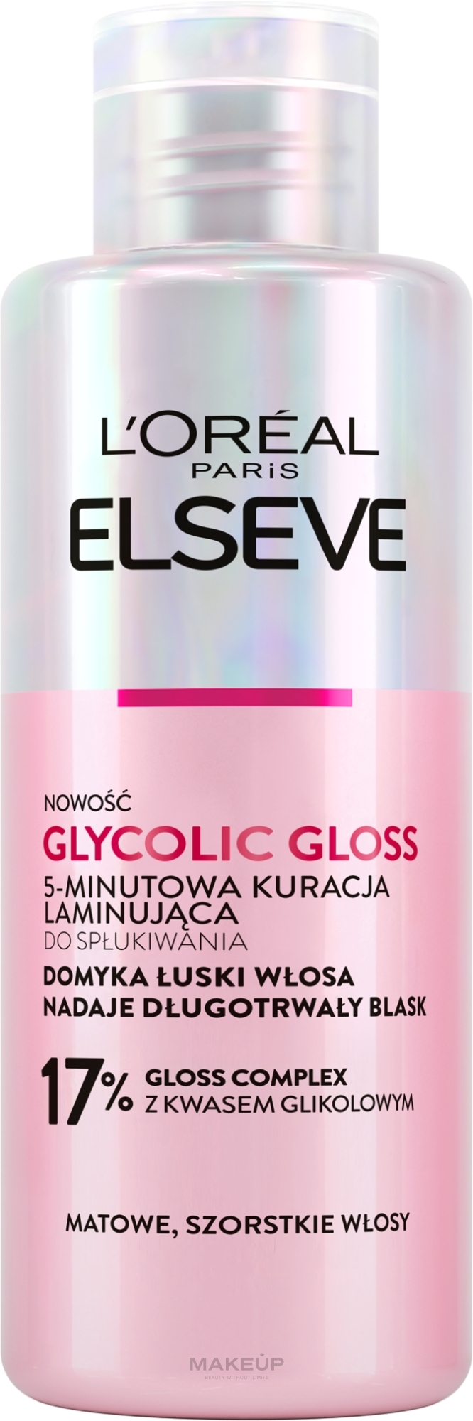 Hair Lamination Mask - L'Oréal Paris Elseve Glycolic Gloss Lamination Treatment 5 Min with Glycolic Acid — photo 200 ml