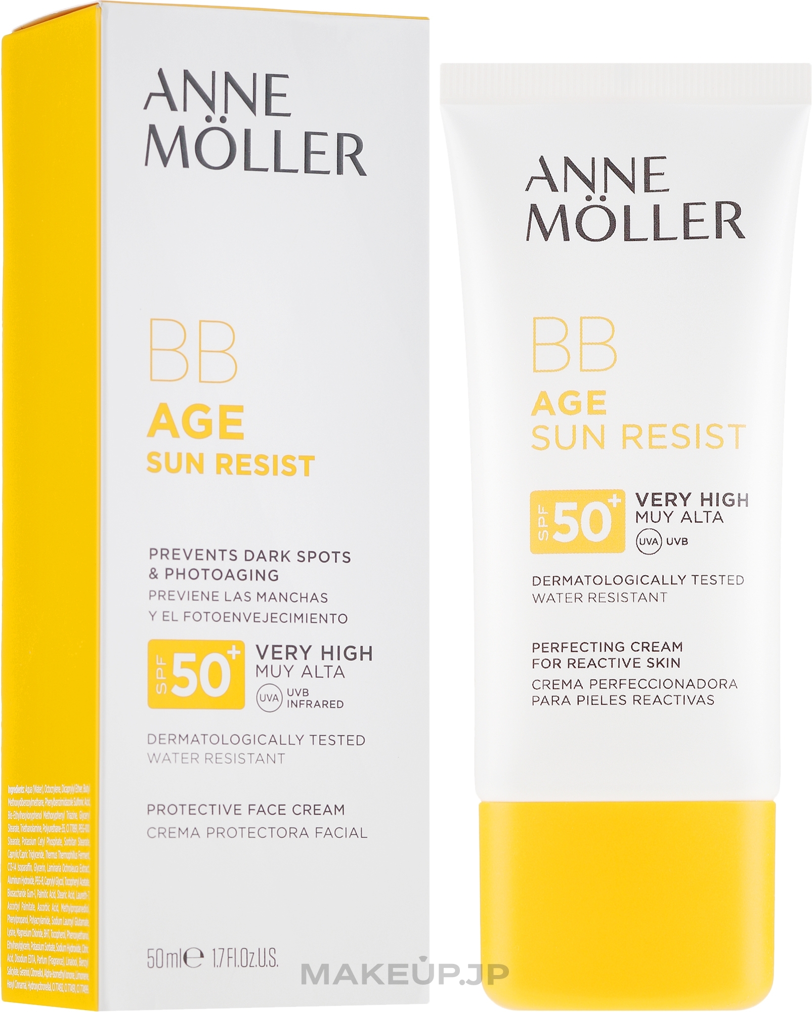 Sun Protective BB Cream - Anne Moller BB Age Sun Resist Perfecting Cream SPF50+ — photo 50 ml