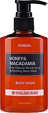 Shower Gel "English Rose" - Kundal Honey & Macadamia Body Wash English Rose — photo N5