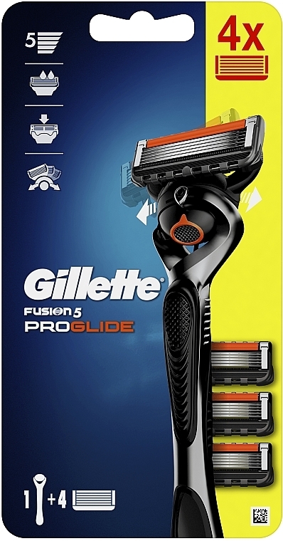 Razor with 3 Refill Cartridges - Gillette Fusion 5 ProGlide — photo N1
