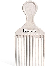 Afro-Curl Comb, biodegradable, pink - IDC Institute Eco Afro Comb — photo N1