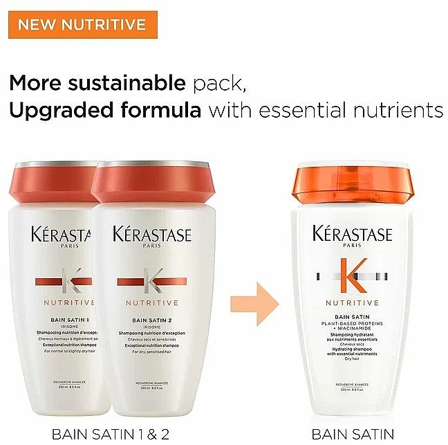 Normal & Slightly Dry Hair Shampoo - Kerastase Bain Satin 1 Irisome Nutritive Shampoo — photo N6