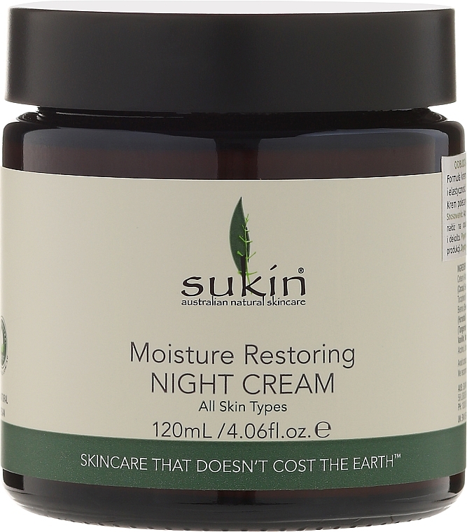 Replenishing Night Cream - Sukin Moisture Restoring Night Cream — photo N1