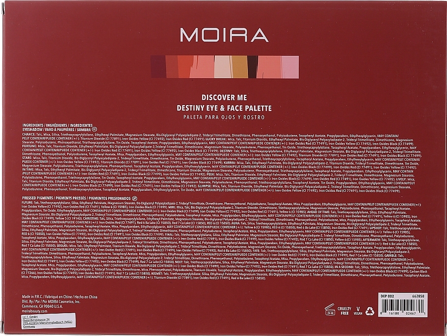 Makeup Palette - Moira Discover Me Destiny Eye & Face Palette — photo N4