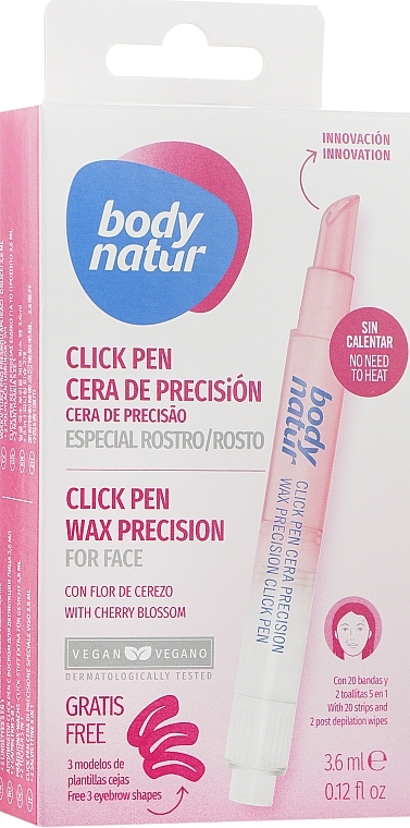 Face Wax with Applicator - Body Natur Professional Wax Click Pen — photo N5