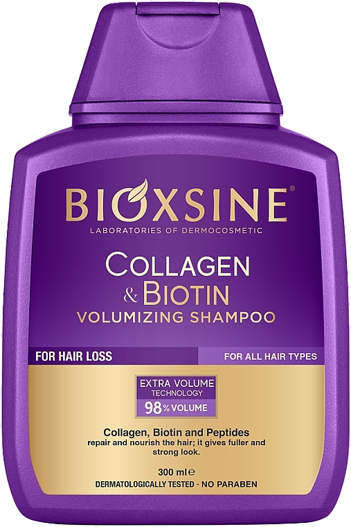 Shampoo - Biota Bioxsine Collagen & Biotin Volumizing Shampoo — photo N1