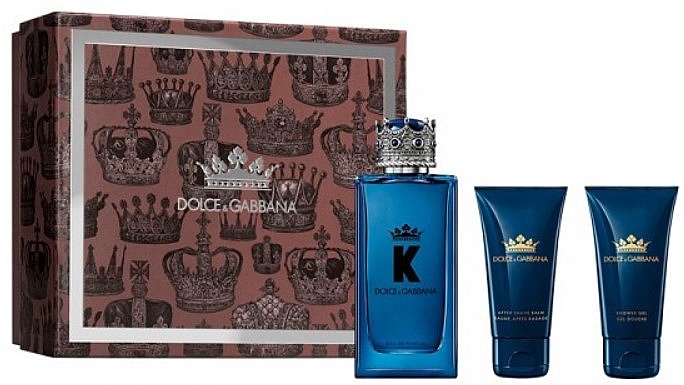Dolce & Gabbana K - Set (edp/100ml + sh/gel/50ml + after/sh/balm/50ml) — photo N1