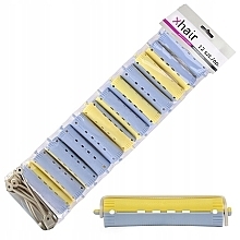 Fragrances, Perfumes, Cosmetics Cold Perm Rods, d22 mm, yellow-blue, 12 pcs. - Xhair