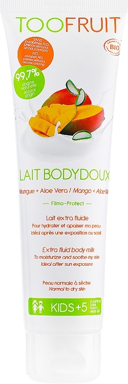 Body Milk "Mango & Aloe Vera" - Toofruit Extra Fluid Body Milk — photo N3